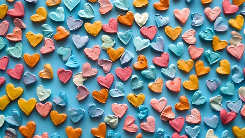 Colorful Hearts Celebrating Love and Joy.