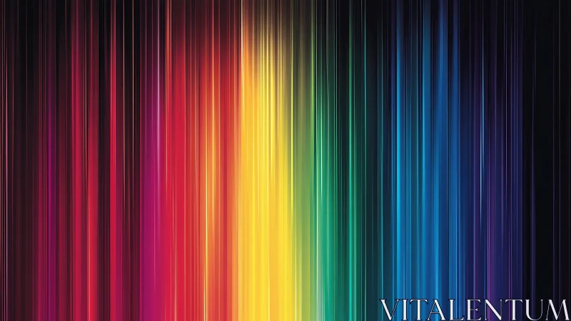 Vertical light spectrum bands create vivid abstract gradient