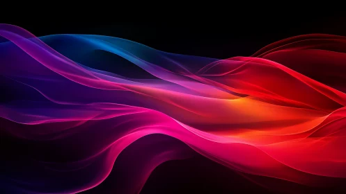 Layered luminous color waves across a dark digital field.