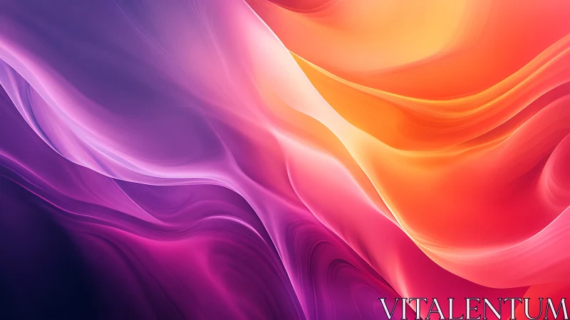 Fluid chromatic waveforms in abstract digital gradient field.