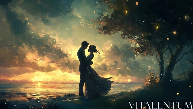 Golden Moment: Love Beneath the Stars.