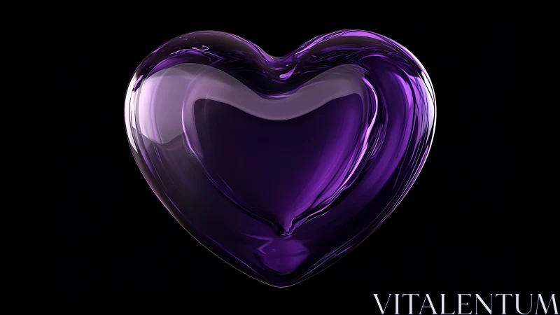 Luminous Heart Pulses Against Infinite Darkness