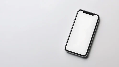Modern Smartphone Rests in Minimalist Geometry.