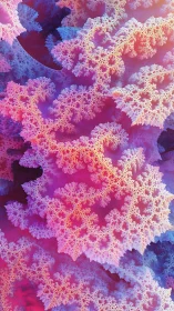 Neon coral fractal reef blooming in endless candy light.
