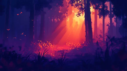 Enchanted Forest Glow: Where Nature Meets Magic.