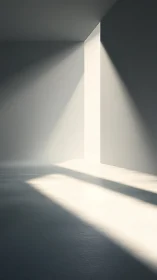 Minimalist corridor captures knife-edge morning light