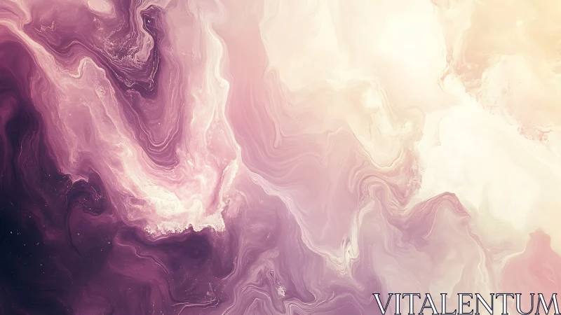 Nebulous rose clouds swirling in luminous pastel light.