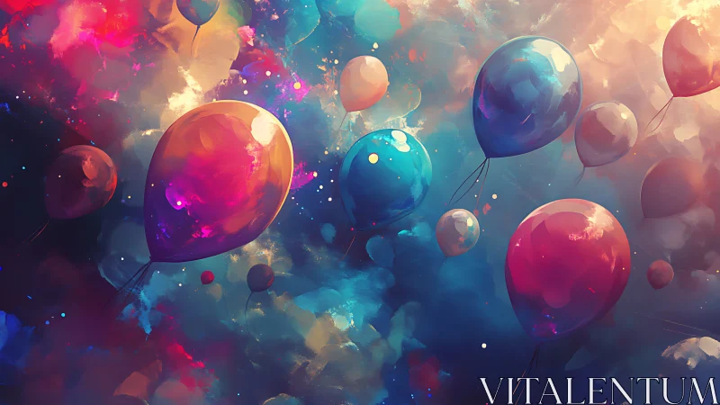 Luminous Orbs Drift Through Chromatic Dreamscapes.