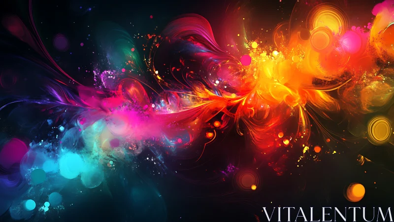 Spectral energy plumes form a high-contrast multicolor vortex field