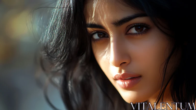 Soft sunlight traces gentle highlights across a thoughtful face