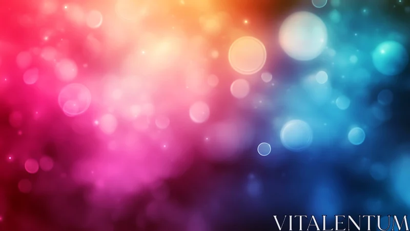 Dreamy rainbow light bokeh for playful, colorful moments.