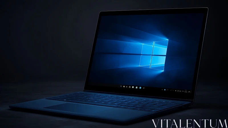 Midnight laptop glow inviting quiet moments of focus.