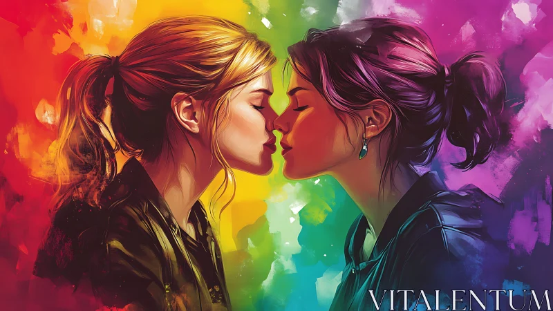 Dual Profiles Converge in Radiant Rainbow Palette.