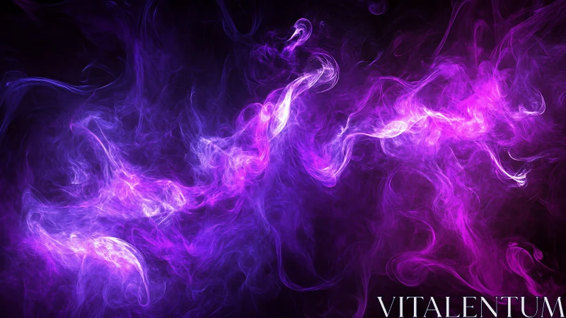 Violet nebula wisps swirling through electric darkness.