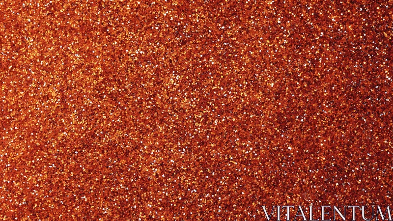 Copper orange glitter texture with dense metallic sparkle.