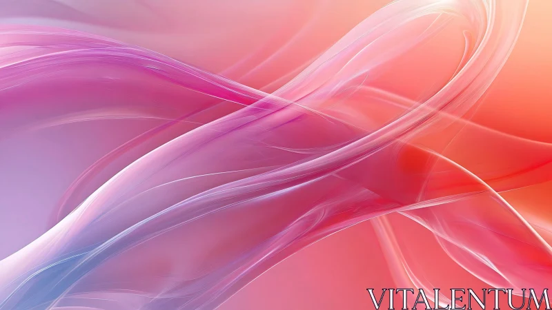 Soft pink waves of light swirling in a dreamy embrace.