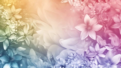 Rainbow Bloom Garden Brings Nature's Gentle Floral Harmony