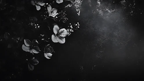 Monochromatic Floral Arrangement with Textural Substrate Analysis.