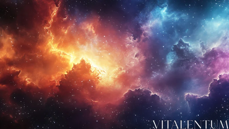 Starforged nebula blaze between ember dawn and violet hush.