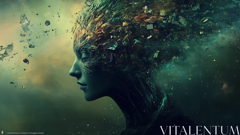 Stellar mind drifts into cosmic wreckage and luminous data