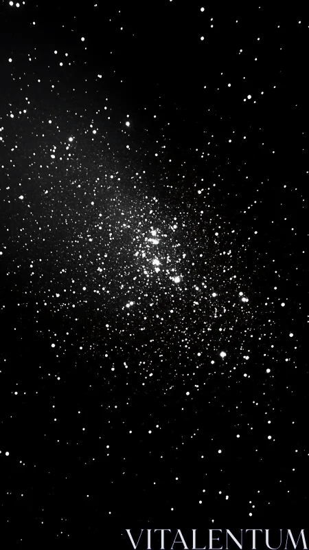 Dense star cluster scattered across deep black space.