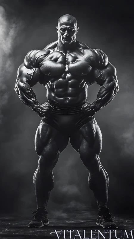 Titan of steel sinew owns the smoky monochrome stage