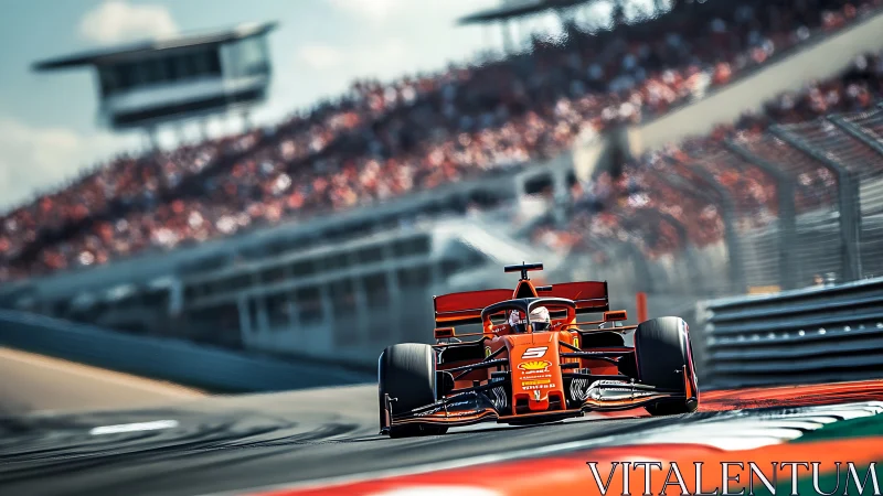 Dynamic low-angle motorsport capture with telephoto compression.