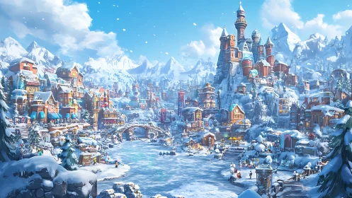 Snowy fantasy village welcomes visitors with cozy winter magic