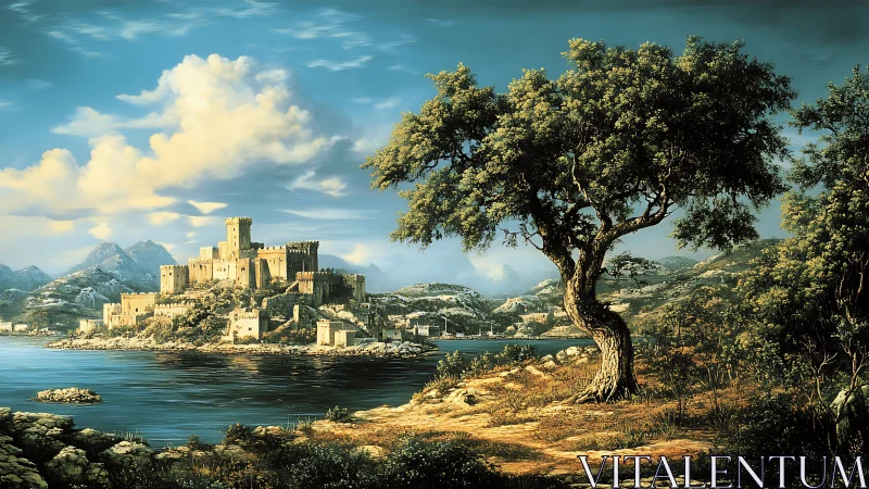 Medieval Castle by the Sea.