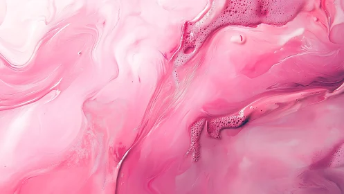 Dreamy pink swirls flowing like soft cotton candy clouds.