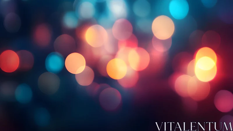 Vibrant multicolored bokeh lights abstract background in soft focus.