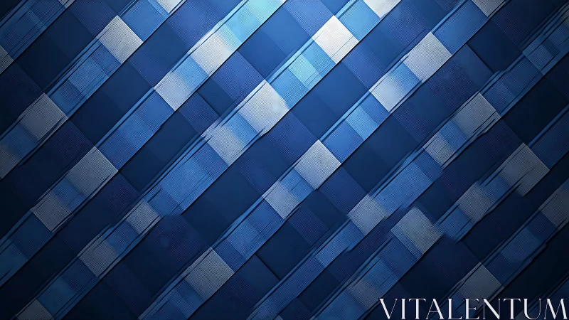 Midnight blue data tiles marching in diagonal rhythm.