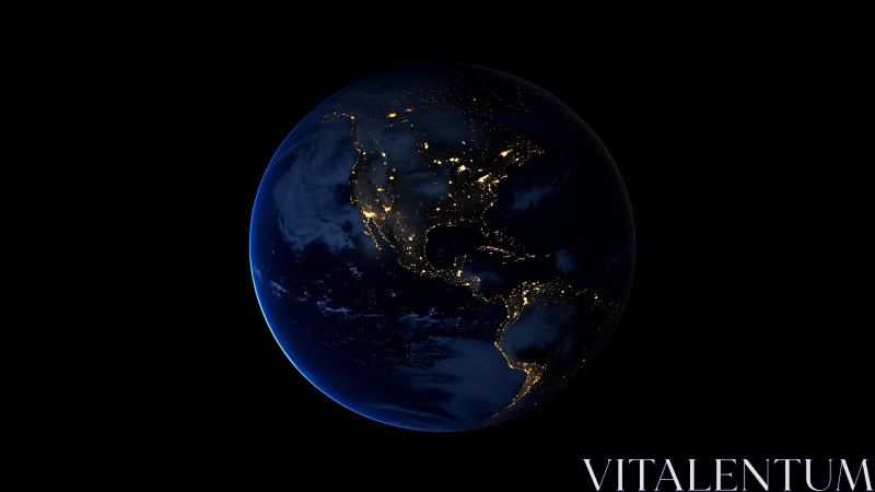 Earth&rsquo;s night side displays illuminated urban regions in orbit