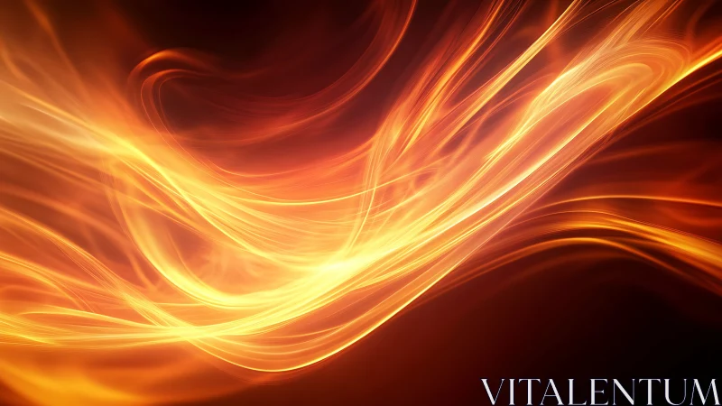 Molten Ribbons Dance: Abstract Fire Choreography.