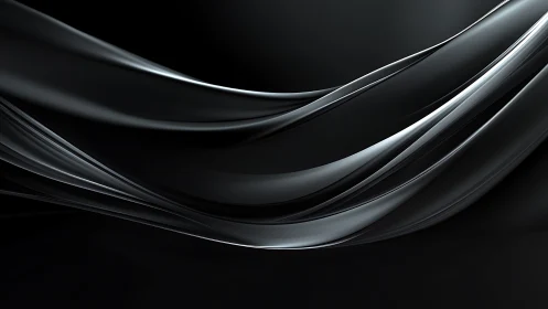 Curved translucent bands intersect over a dark background