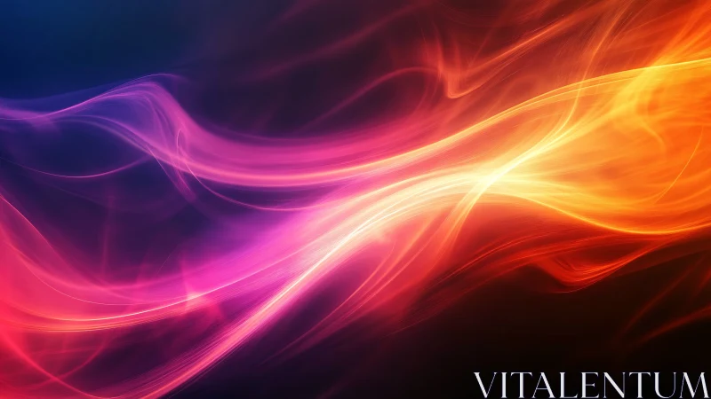 Luminous Chromatic Flux: Neon Wave Topology with Gradient Harmonic Distortion