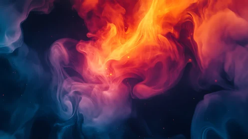 Cosmic Fire Dance - A Mesmerizing Journey Through Light.