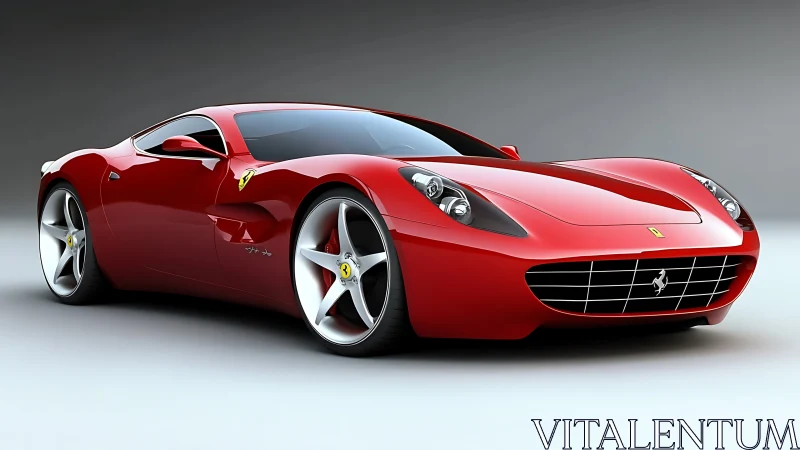 Scarlet highway predator poised in sculpted Italian armor.