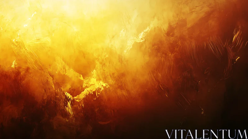 Golden light pours over deep amber in a glowing embrace