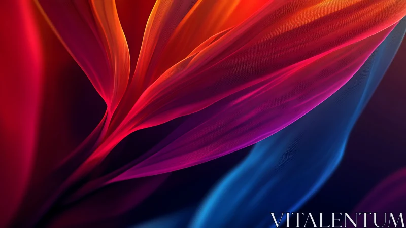 Radiant flowing ribbons of color create dynamic digital energy