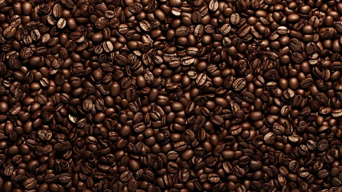 Macro coffee bean field with tonal texture emphasis.