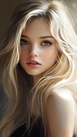 Sunlit portrait drifts between realism and painted dream