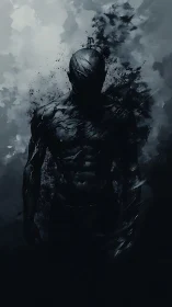 Shadow-forged wanderer walks out of dissolving midnight