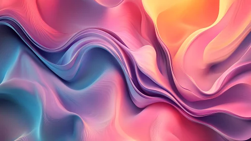 Gentle waves of pastel light flowing through soft twilight.