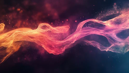 Digital Energy Flow Abstract Design.