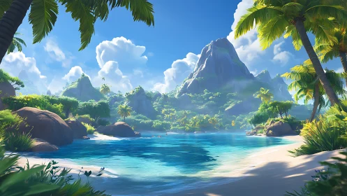 Emerald Paradise: Where Towering Cliffs Meet Crystalline Waters