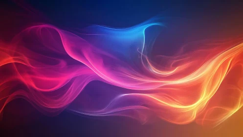 Luminous Waves of Neon Energy Flow.