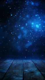 Star-dusted midnight floor opening onto a quiet cosmic hush.