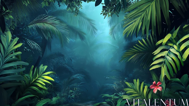Deep Jungle Canopy: Luminous Tropical Ecosystem.