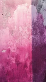 Textured pink wall surface with vertical tonal gradation.